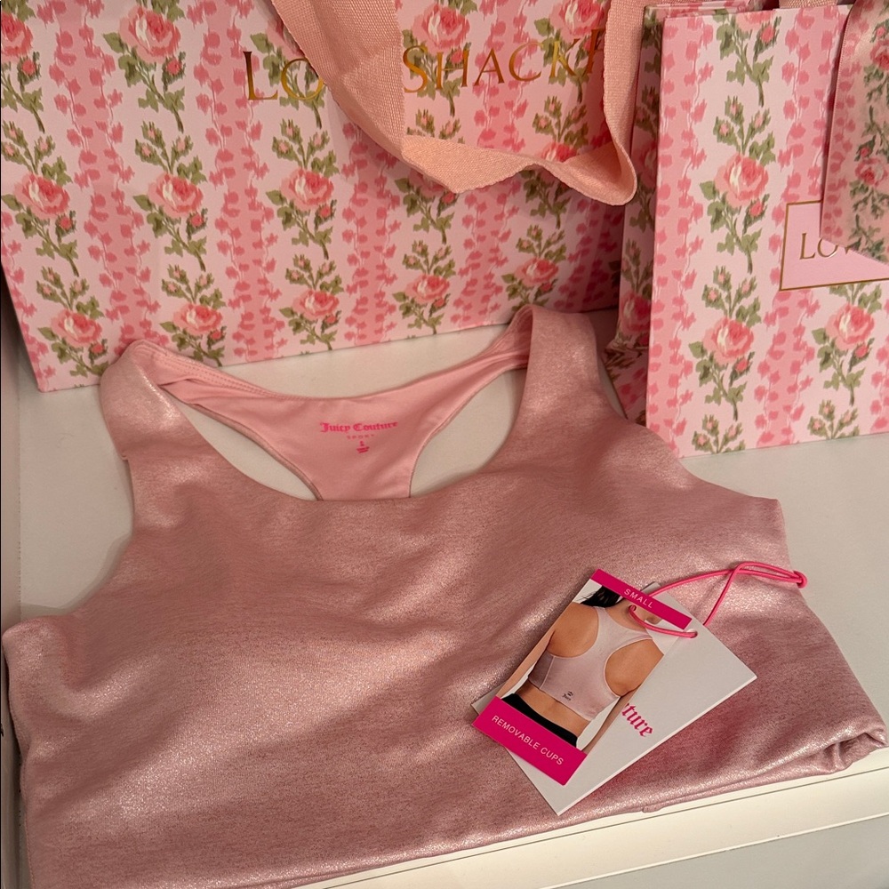 Juicy Couture Pink Sports Bra